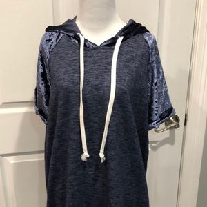 Cool short sleeved hoodie